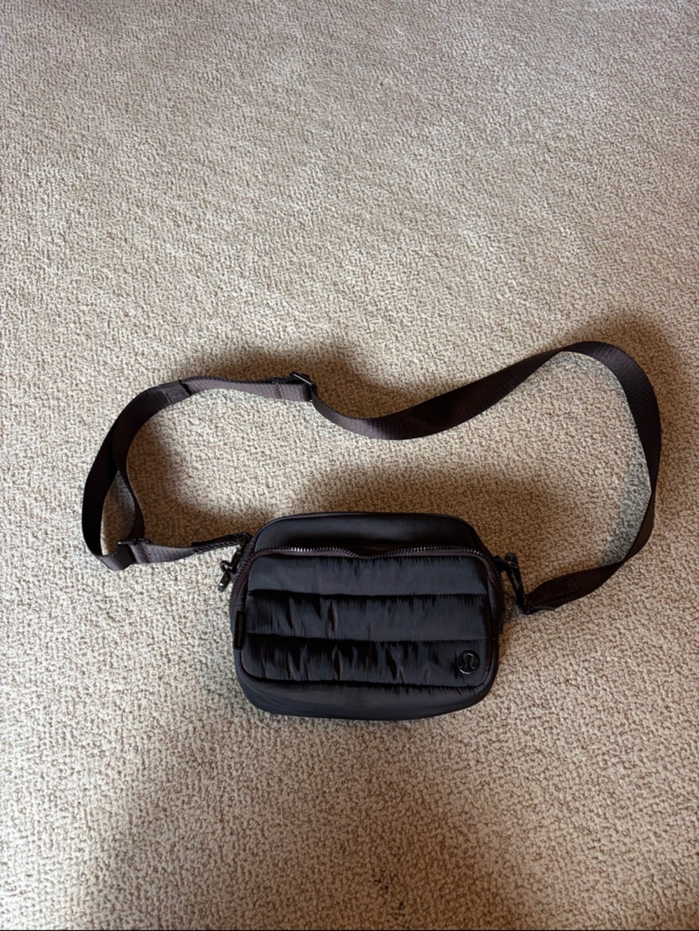 lululemon athletica Black Quilted Belt Bag